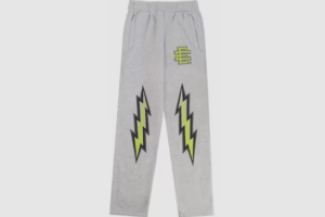 Eric Emanuel EE Basic Sweatpant Gray Lime Bolt